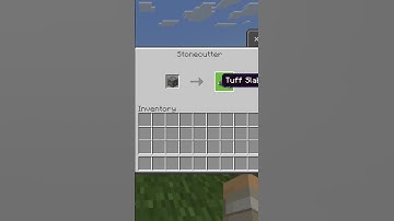 How to Make Tuff Slabs With a Stone Cutter in Minecraft #Shorts