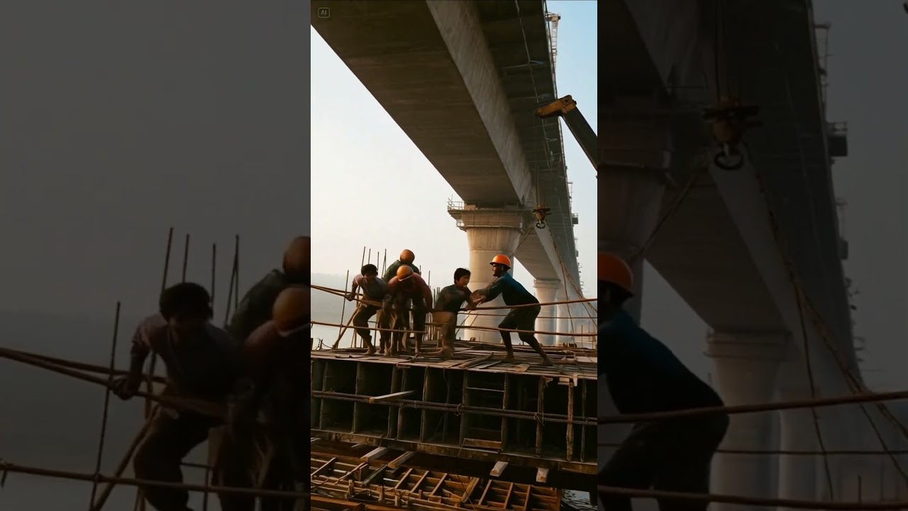 SHOCKING FALL at Construction Site ⚠️🏗️ 