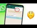 Whatsapp  fait ces 2 choses immdiatement 