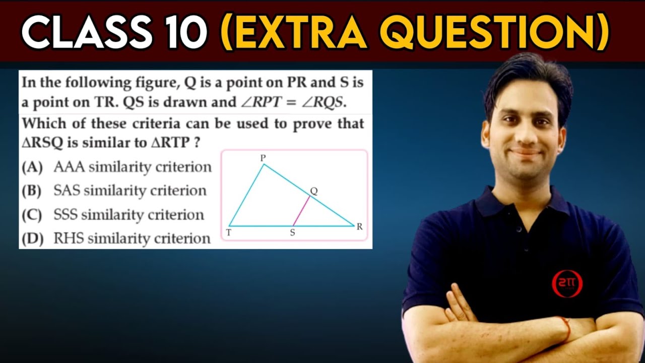 In the following figure, Q is a point on PR and S is a point on TR. QS is drawn and ∠RPT = ∠RQS.