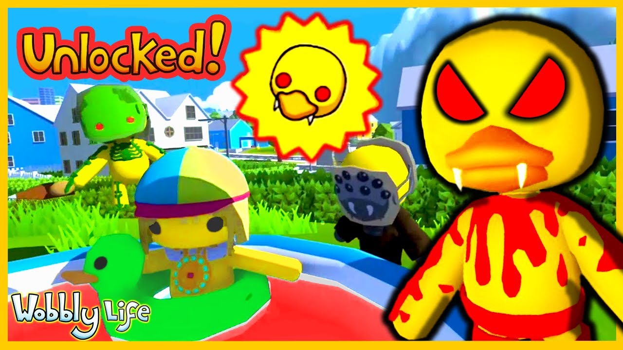СЕКРЕТ Wobbly Life: ЗЛОЙ УТКА НАЙДЕН В ЖУТКОЙ ПЕЩЕРЕ! 🦆😱 (Руководство по одежде)