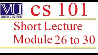 CS101 short lecture 6