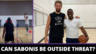 Domas Sabonis works with "Lethal Shooter" on his 3-point shot