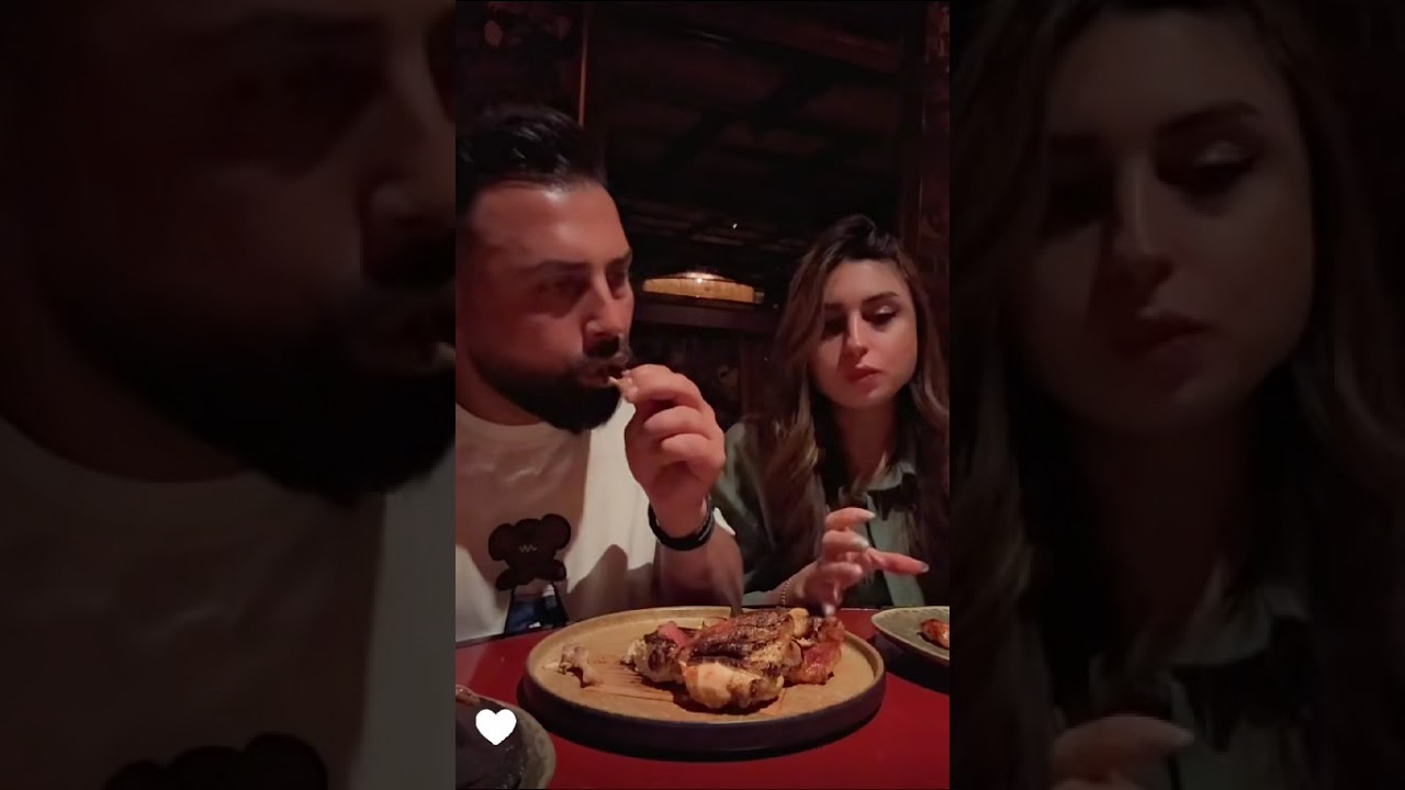 عشاء ريتشو و ننوش في المطعم الياباني بجنن ردة فعل ريتشو اتوحش الأكل بشهي 😋😍