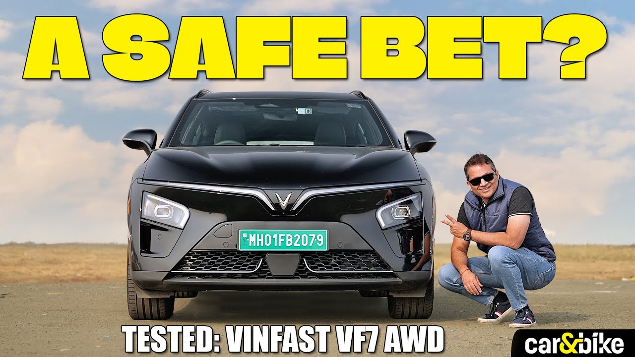 VinFast VF7 AWD Tested. 0-100 in under 6s, 522km range, spacious. Rs 20 lakh onwards.