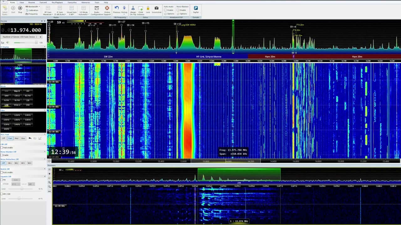 V13 Numbers Station 13974kHz 20th March 2022