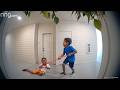 Neighbor Finds 8yo Choking 4yo With Dog Leash, Police Storm In