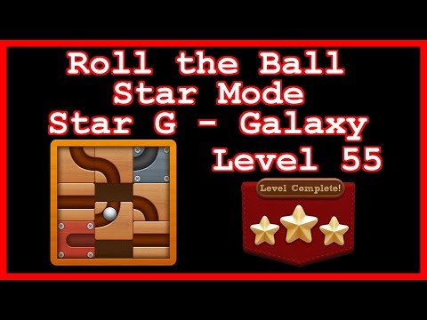 Roll the Ball Galaxy Level 55 (Star Mode - Star G) - Lösung Solution Walkthrough