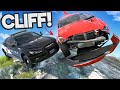 Police Chases on a Cliff Causes Destructive Crashes in BeamNG Drive Multiplayer Mods!