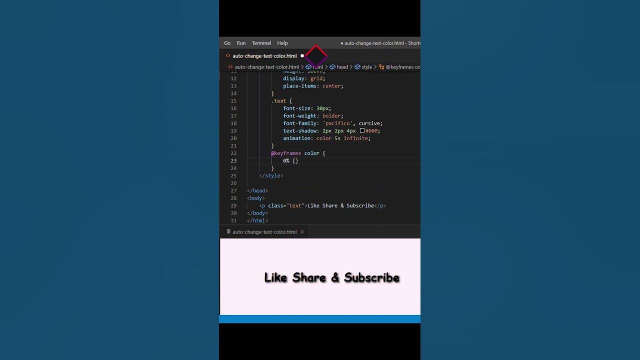 auto-change-text-color-animation-using-html-and-css-css-tutorial