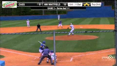 Cass Baseball: Sam Ayers swinging bunt RBI single vs. NW Whitfield