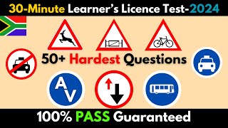 30 Minutes of Tough Learner's License Test Questions - Can You Pass? -2024. (Real Test)