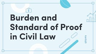 Y1112 Legal Studies: Burden and Standard of Proof in Civil Law