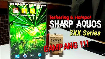 Cara tethering & hotspot pada Sharp Aquos 305SH series (Tanpa Root)