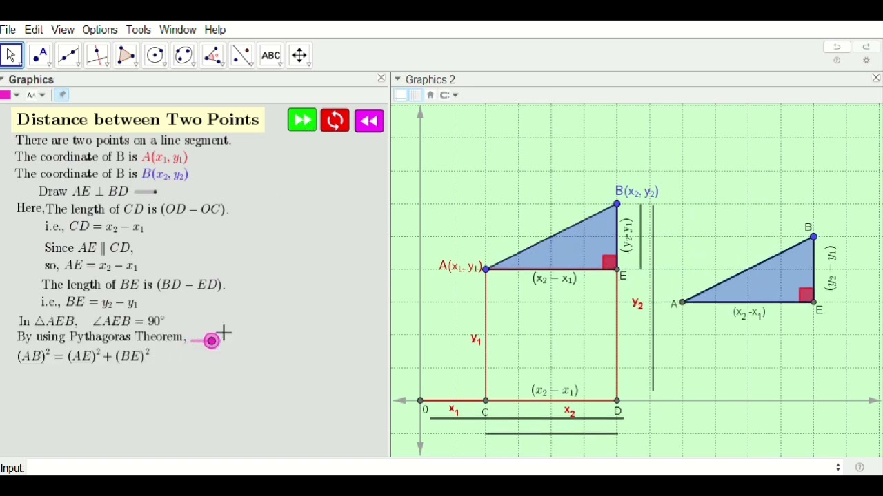 Geogebra user guide line :