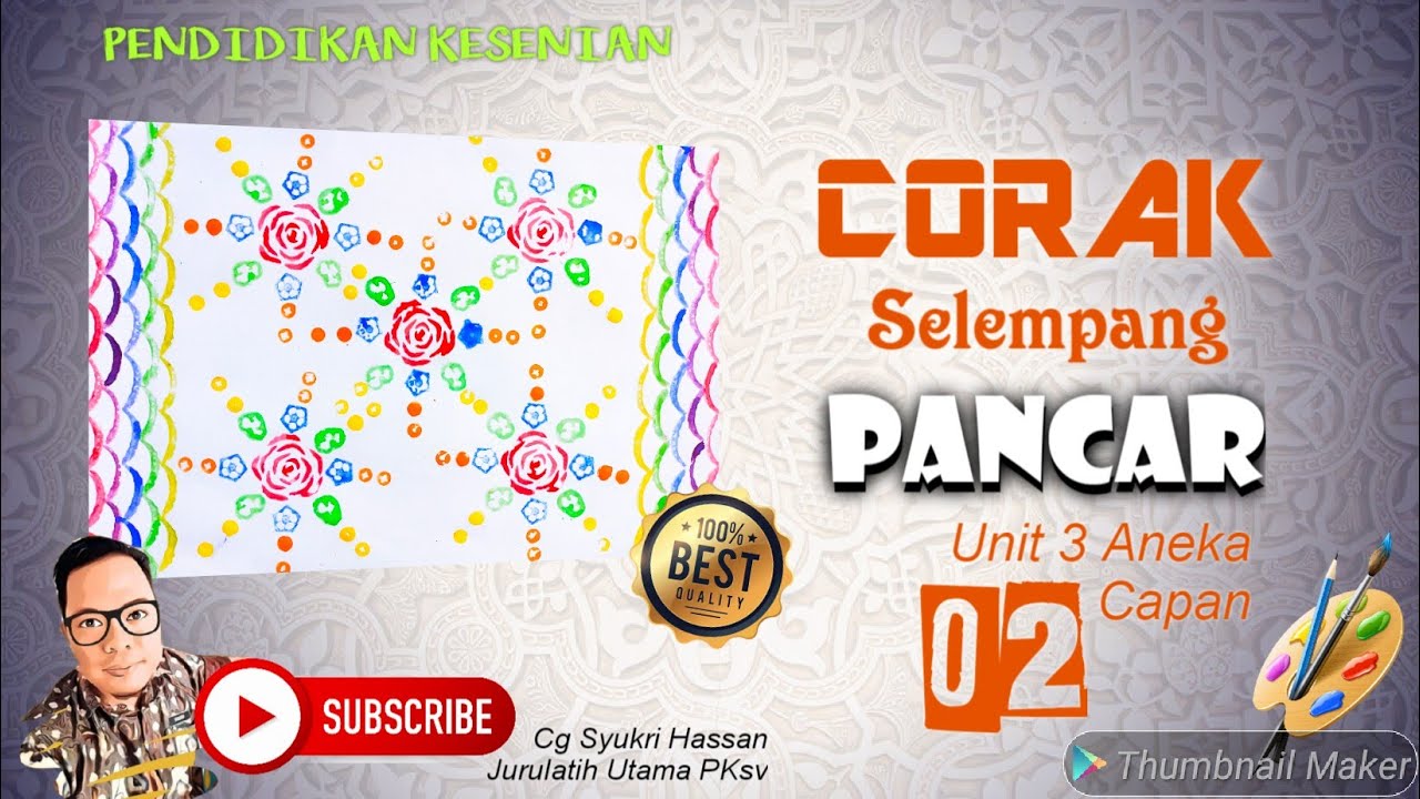 PENDIDIKAN KESENIAN TAHUN 3 | Unit 3 : Aneka Capan | Selempang Pancar - part 2 (karya)