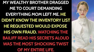 My Well-Off Brother Demanded All My Possessions in Court—Until the Bailiff Read the List and…