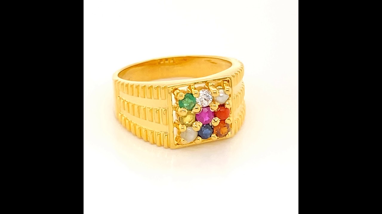 Panchdhatu Navaratna Gemstone Ring - Shraddha Shree Gems