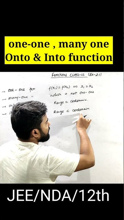 One-one | Many One | Onto | Into Functions | IIT-JEE | NDA | Class 12 ...