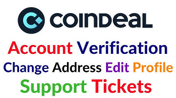 Coindeal Account Verification Profile Name Edit Address Change Support Ticket Problem Solve Hindi