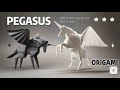 Challenge modern origami 10  pegasus  how can a piece of paper make such an amazing pegasus