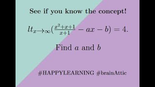 A tricky limits problem from JEE ADVANCED 2012. See if you know the concept to solve this problem.
