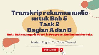 Graffiti | Transkrip rekaman audio untuk Bab 5 Task 2 Bagian A dan B