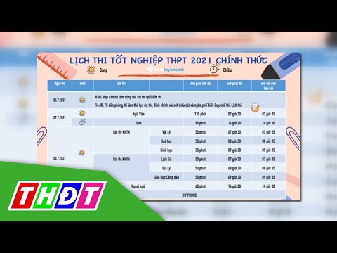 Video Bộ GD-ĐT công bố lịch thi tốt nghiệp THPT năm 2021 |... - youtube