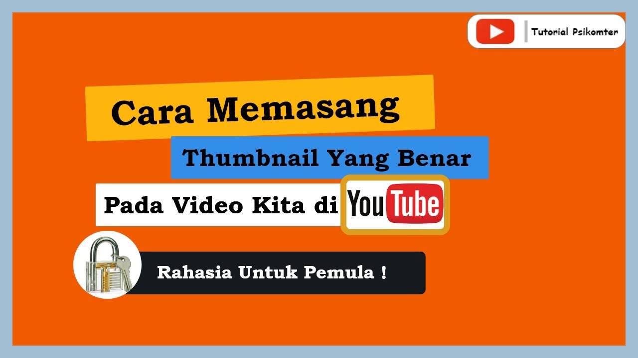Cara Menambahkan Thumbnail Custom di Channel Youtube Kita || Tutorial Psikomter