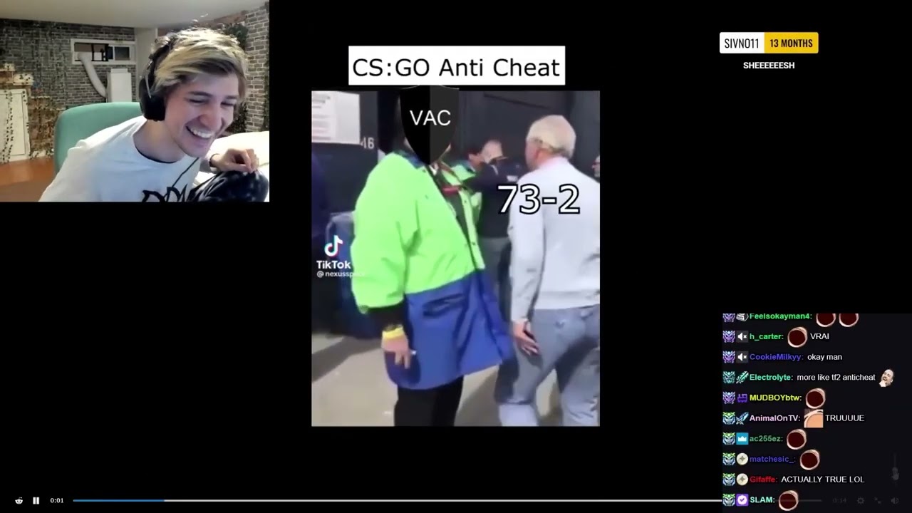 xQc reacts to CS GO Anti Cheat