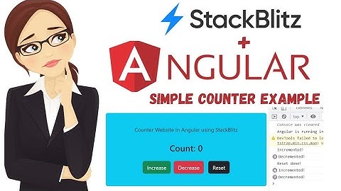Angular Stackblitz Example - Counter App - Angular Tutorial