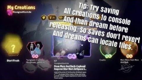 Dreams Ps4 Publishing Element failure (fix) Cant publish game/dream/creation