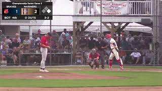 Harwich Mariners vs Bourne Braves (2026 CCBL Championship Series Game 3)
