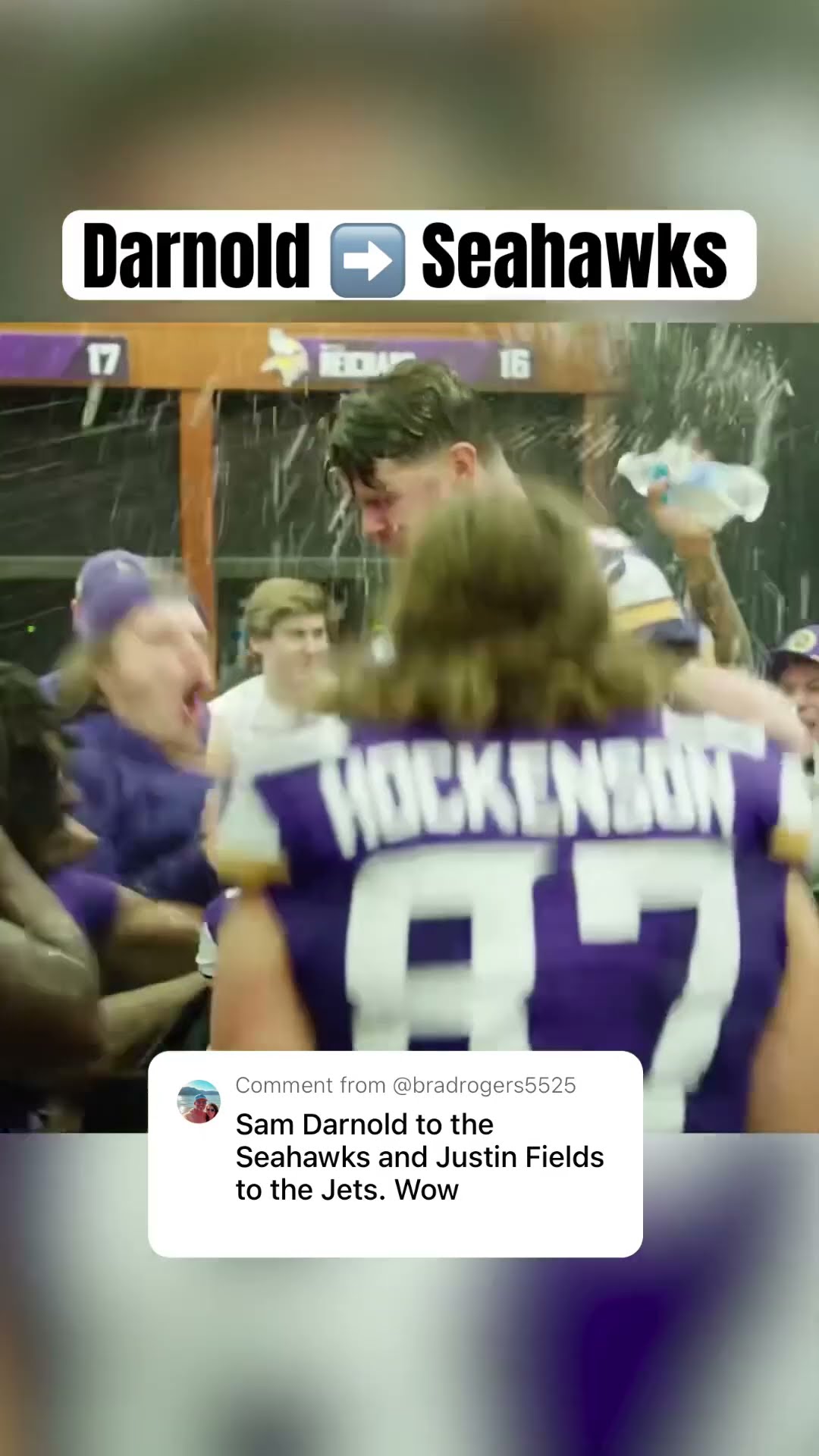 Sam Darnold to Seattle! (Via @vikings)