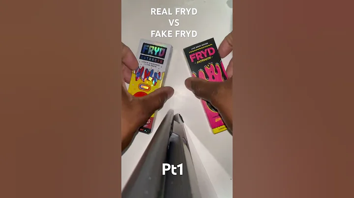 QR testing a real vs a fake fryd 2gram disposable #420 #smoke #fryd #carts #highlife