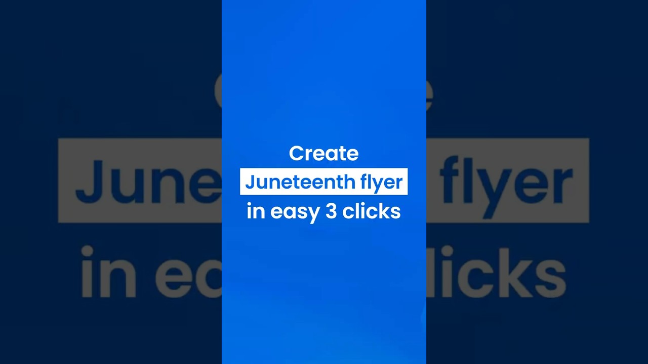 Design a Juneteenth Flyer in 3 Clicks ✊🏾 