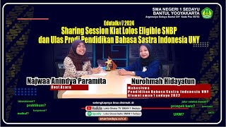 Edutalk 2024 Sharing Session Kiat Lolos Eligible Snbp Prodi Pend Bahasa Sastra Indonesia Uny