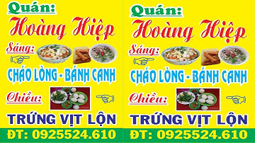 Share mẫu bảng hiệu quán cháo lòng file corel, thiết kế đồ họa, thiết kế in ấn quảng cáo...