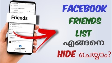 How To Hide Facebook Friends List From Others | Hide Fb Friends List | Malayalam
