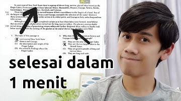 Cara Menjawab Soal TOEFL READING dengan CEPAT // Transition Questions