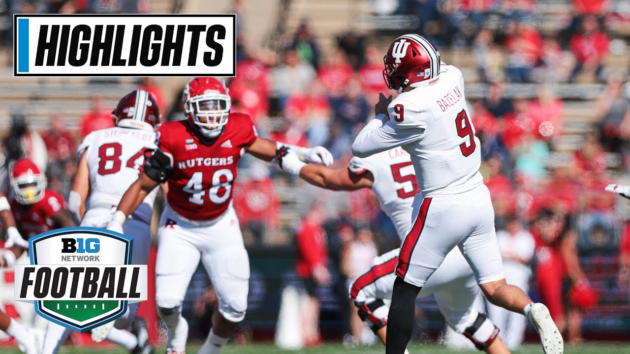 Indiana at Rutgers Highlights Big Ten Football Oct. 22, 2022