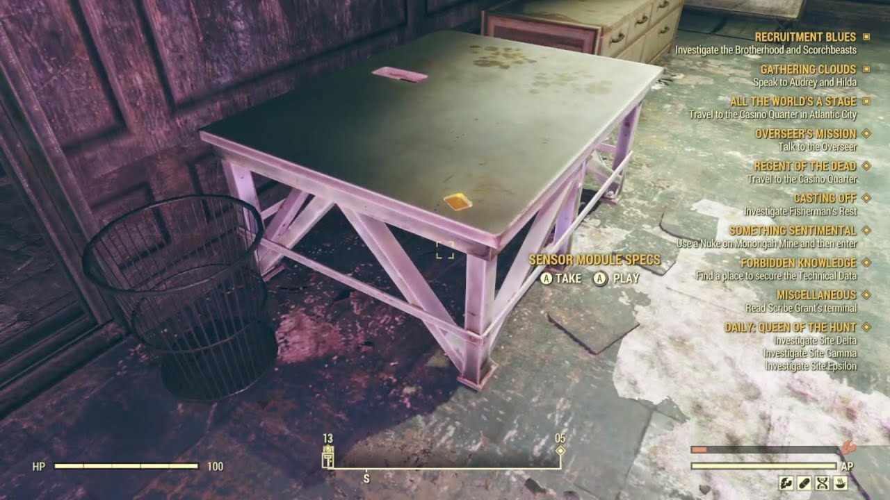 Fallout 76-Sensor Module Specs Holotape - YouTube
