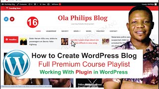 16.  Working with Wordpress Plugin