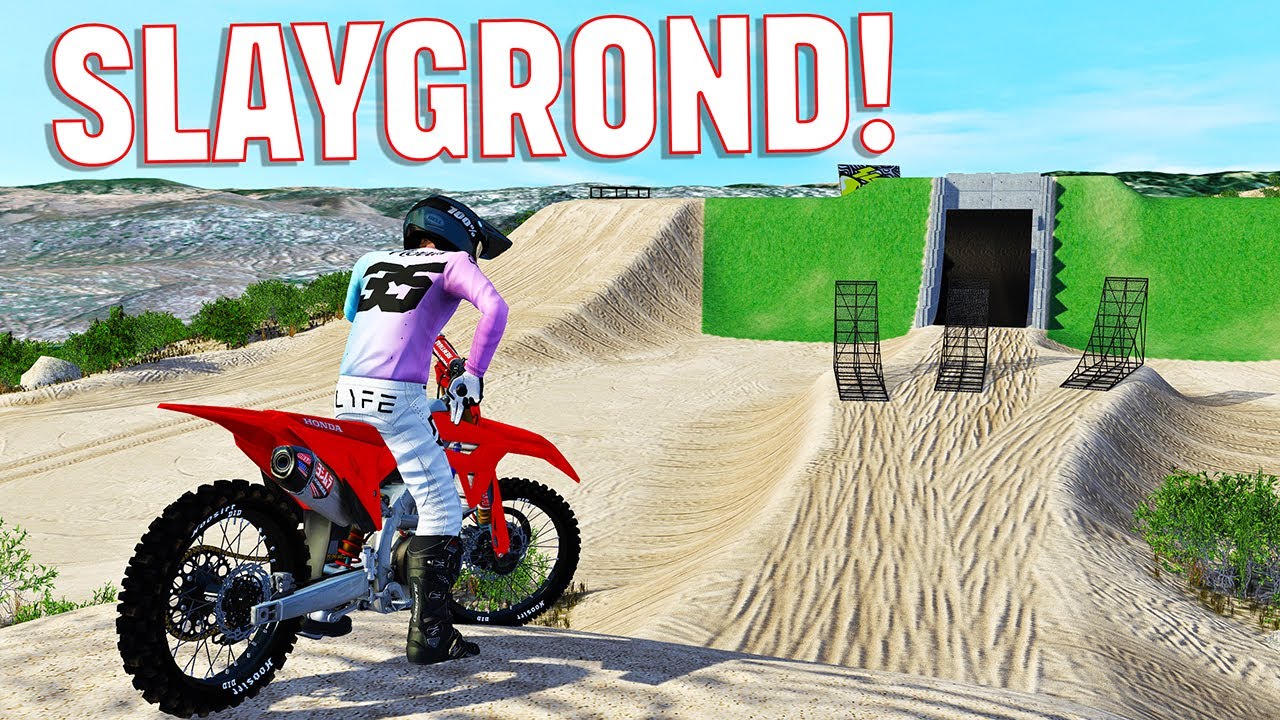 RIDING A TURBO CRF1000RR AT SLAYGROUND... (INSANE JUMPS!)
