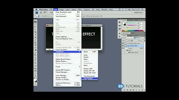 Text reflection with Adobe Photoshop CS4