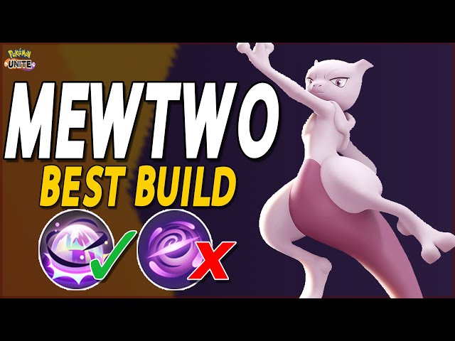 How to build Mega Mewtwo X in Pokemon Unite! Future Sight & Recover!