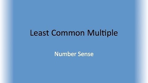 Least Common Multiple