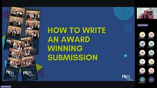 Webinar: How to Write an Award-Winning Influence Award Submission