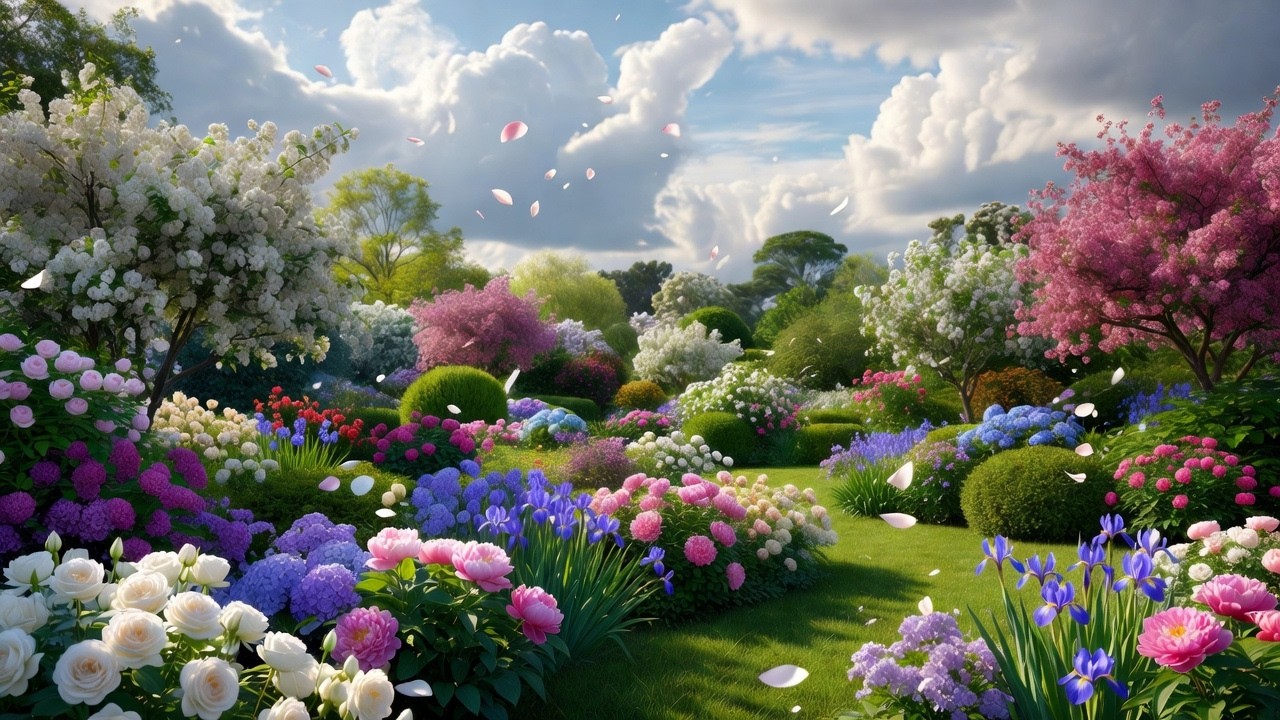 Spring Garden Melody 🌸 Magical Piano & Birds Singing | Relaxing Nature Music