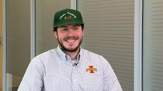 senior in animal science, Cal Clucas